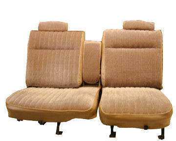 1987-1987 Pontiac Grand Prix Split Seat 55-45 With Center Arm &amp; Head Rests &amp; Rear Bench Seat-Leather