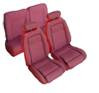 1987-1989 Ford Mustang Front &amp; Rear Set Sport Hatchback W/Leg Lumbar. All Leather. Matching Sides &amp; Bac