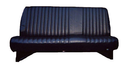 1988-1989 Chevrolet Pickup Front Bench Seat Upholstery Pleated 60-40 Style - Leather