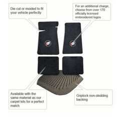 1961 Pontiac Ventura Carpet Floor Mats 4pc Fm32 In Tuxedo