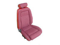 1990-1991 Ford Mustang Front &amp; Rear Set Convertible With Leg Lumbar. Leather Inserts. Matching Bolster