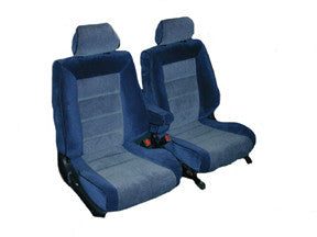 1990-1993 Honda Accord 2-Door Front Buckets &amp; Rear Bench  Leather With Vinyl Sides And Back