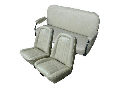 1969-1972 Chevrolet Blazer Front Buckets And Rear Bench Seat Upholstery Set In Leather