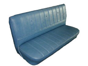 1973-1980 Chevrolet Pickup Non-Reclining Back Rest Front Bench Seat In Leather