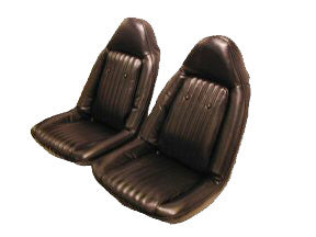 1973 Chevrolet Chevelle Front Swivel Buckets &amp; Rear Bench Seat Orig Reproduction. Leather