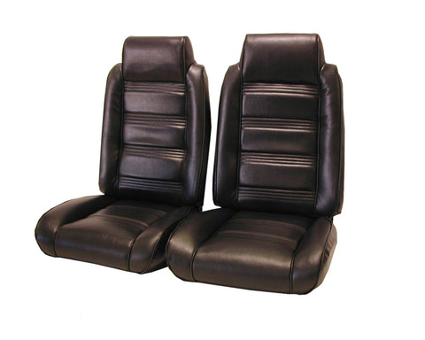 1978-1981 Chevrolet Malibu Front Bucket Seats With Built In Head Rests &amp; Rear Bench Seat Set. Leather