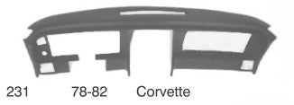 1978-1982 Chevrolet Corvette Full Dash Cover