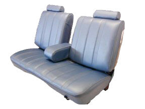 1978-1982 Pontiac Grand Prix Front Bench With Arm Rest &amp; Head Rests-Rear Bench Set. Leather