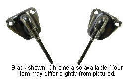 1978-1988 Chevrolet Malibu Sunvisor Bracket Chrome Pair