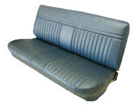 1981-1987 Chevrolet Pickup Bench Seat - With 3inch Wide Pleats And 1inch Belt Across Backrest In Leather