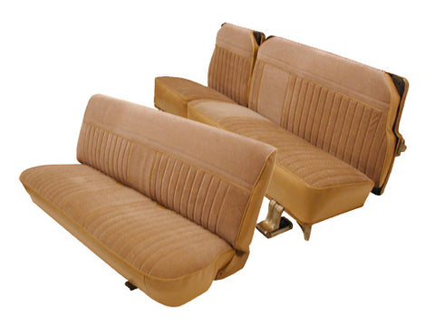 1981-1991 Chevrolet Suburban Base Model Front Bench Split Center Bench &amp; Rear Bench In Leather