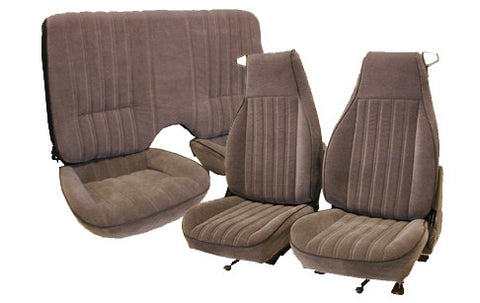 1982-1984 Pontiac Firebird Front &amp; Rear Seat Set  Solid Rear  Regal Velour