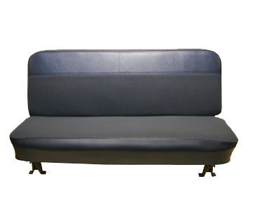 1960-1966 Chevrolet Pickup Front Bench Seat In Leather 2-Tone With White Accent