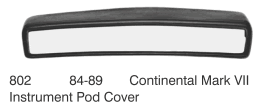 1984-1989 Lincoln Continental Mark Vii Instrument Pod Cover